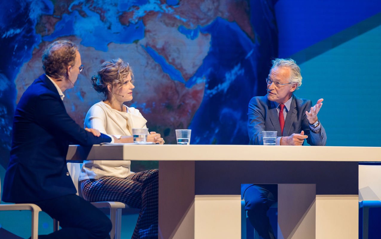 Foto Rens de Jong, Marlies de Vries en Chris Fonteijn, Accountantsdag 2023